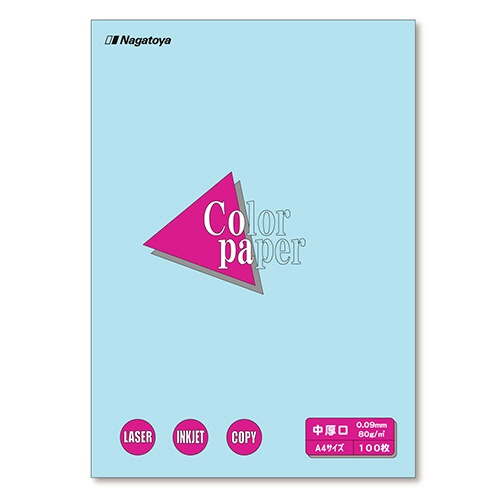 長門屋商店　Ｃｏｌｏｒ　Ｐａｐｅｒ　Ａ４　中厚口　空　ナ－３２１２　１冊（１００枚）1