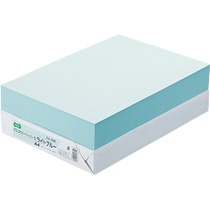 ＴＡＮＯＳＥＥ　αエコカラーペーパーII　Ａ４　ライトブルー　１冊（５００枚）1