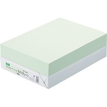 ＴＡＮＯＳＥＥ　αエコカラーペーパーII　Ａ４　ライトグリーン　１冊（５００枚）1