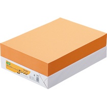 【たのめーる】TANOSEE αエコカラーペーパーII A4 オレンジ 1冊(500枚)の通販