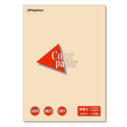 長門屋商店　Ｃｏｌｏｒ　Ｐａｐｅｒ　Ａ３　特厚口　アイボリー　ナ－１４１５Ｖ　１冊（１００枚）1