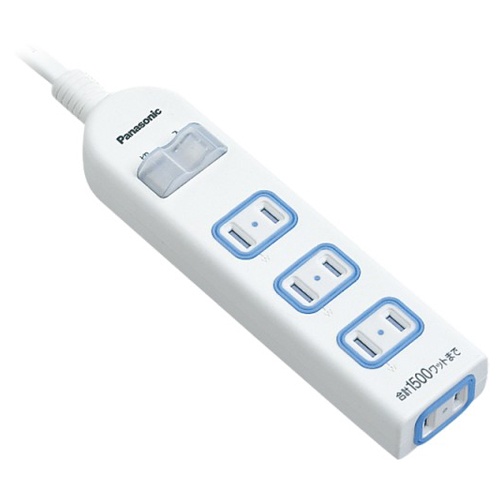 パナソニック　ザ・タップＸ　一括スイッチ付　２Ｐ・４個口　ホワイト　３．０ｍ　ＷＨＡ２５３４２ＷＫＰ　１個1