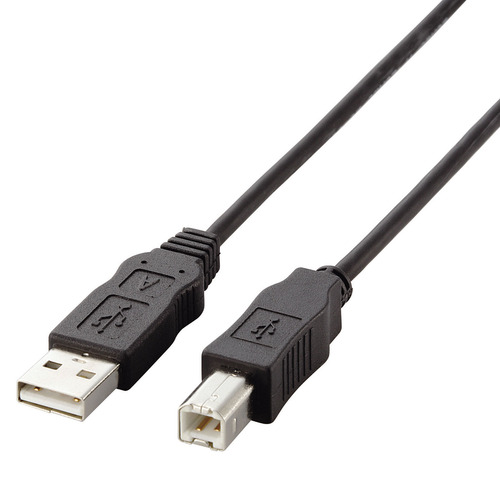 【クリックで詳細表示】TANOSEE 簡易包装USBケーブル (A)オス-(B)オス ブラック 3.0m 1本 USB2-ECO30TNS