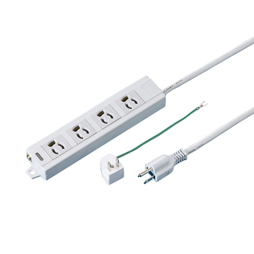 ＴＡＮＯＳＥＥ　サンワサプライ　ＯＡタップ　抜け止め　通電ランプ・マグネット付　３Ｐ・４個口　３．０ｍ　１個1