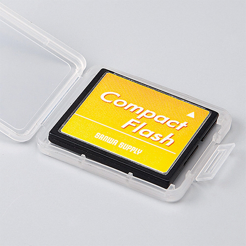 たのめーる】サンワサプライ メモリーカードクリアケース CF用 FC たのめーる】サンワサプライ メモリーカードクリアケース CF用 FC