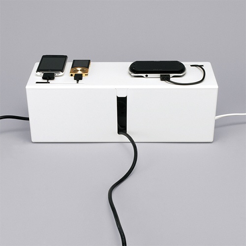 バッファロー　ケーブルボックス　電源タップ＆ケーブル収容　Ｌサイズ　ホワイト　ＢＳＴＢ０１ＬＷＨ　１個2