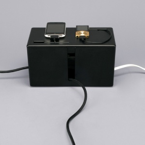 バッファロー　ケーブルボックス　電源タップ＆ケーブル収容　Ｓサイズ　ブラック　ＢＳＴＢ０１ＳＢＫ　１個2