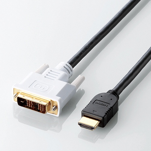 エレコム　ＨＤＭＩ－ＤＶＩ変換ケーブル　ブラック　５．０ｍ　ＲｏＨＳ指令準拠（１０物質）　ＤＨ－ＨＴＤ５０ＢＫ　１本1