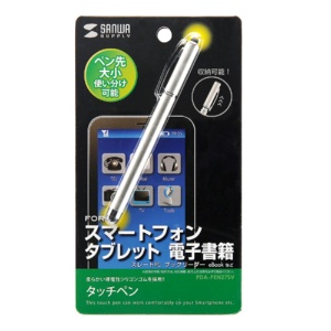 サンワサプライ　スマートフォン＆タブレット用タッチペン　シルバー　ＰＤＡ－ＰＥＮ２７ＳＶ　１本2