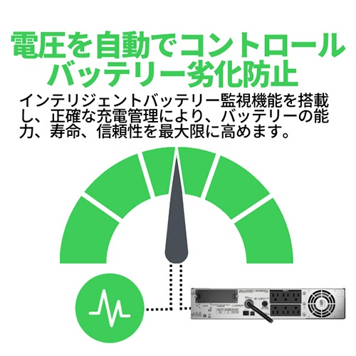 ＡＰＣ（シュナイダーエレクトリック）　Ｓｍａｒｔ－ＵＰＳ　１５００　ＲＭ　２Ｕ　ＬＣＤ　１００Ｖ　ラックマウント型　１５００ＶＡ／１２００Ｗ　ＳＭＴ１５００ＲＭＪ２Ｕ　１台6