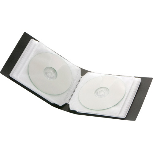 バッファロー　ＣＤ／ＤＶＤファイルケース　ブックタイプ　１２枚収納　ブラック　ＢＳＣＤ０１Ｆ１２ＢＫ　１個2