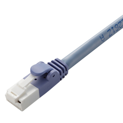 たのめーる】エレコム Cat6対応ツメ折れ防止LANケーブル ブルー たのめーる】エレコム Cat6対応ツメ折れ防止LANケーブル ブルー