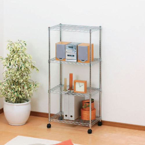 たのめーる】アイリスオーヤマ メタルシェルフ 4段 幅550×奥行