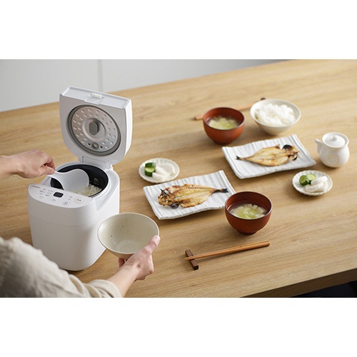 ツインバード　マイコン炊飯ジャー　白米１．５合炊き／糖質カット０．５合炊き　ホワイト　ＲＭ－４５４７Ｗ　１台6