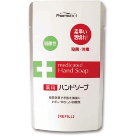 熊野油脂　ファーマアクト　薬用弱酸性ハンドソープ　詰替用　２００ｍｌ　ＭＨ－２１　１パック