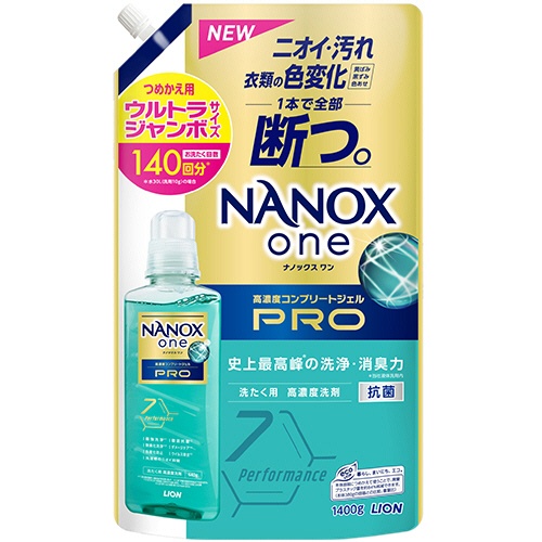 ライオン　ＮＡＮＯＸ　ｏｎｅ　ＰＲＯ　つめかえ用　ウルトラジャンボ　１４００ｇ　１個1