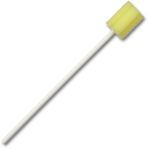 カワモト　マウスピュア　口腔ケアスポンジ　紙軸　Ｌ　０３９－１０２０５３－００　１箱（５０本）2