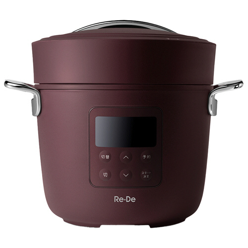 新品未開封品　Re-DePot 電気圧力鍋 2L PCH-20LR レッド たのめーる】エーステージ Re・De Pot 電気圧力鍋 2L レッド PCH
