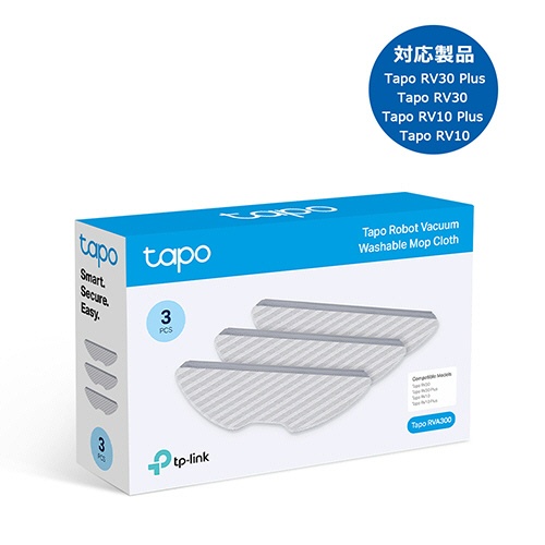 ＴＰ－Ｌｉｎｋ　Ｔａｐｏロボット掃除機　モップクロス　水洗い可能　Ｔａｐｏ　ＲＶＡ３００　１パック（３個）2