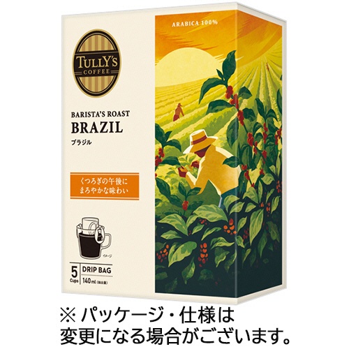 伊藤園　タリーズコーヒー　バリスタズ　ロースト　ブラジル　ドリップ　１箱（５袋）1