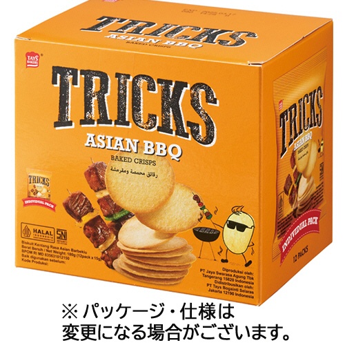 ドーバーフィールド　ファーイースト　トリックス　ベイクドチップス　アジアンＢＢＱ味　１５ｇ／袋　１箱（１２袋）1