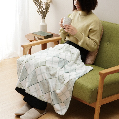 大津コーポレーション　ねむりの森　オールシーズンケット　クォーター　グリーン　ＣＨ６８１０－４　１枚2