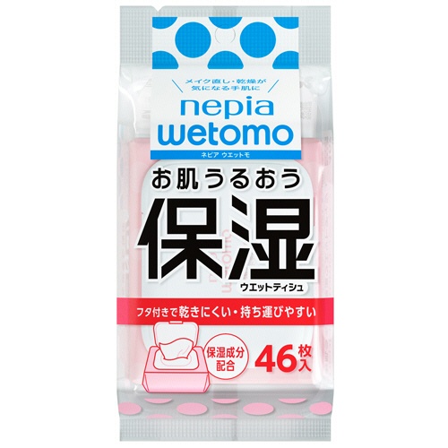 王子ネピア　ネピア　ｗｅｔｏｍｏ　お肌うるおう保湿ウエットティシュ　１パック（４６枚）1