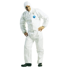 デュポン　タイベックソフトウェアII型　防護服（フード付ワンピース）　Ｌ　ＴＶ－２　Ｌ　１枚