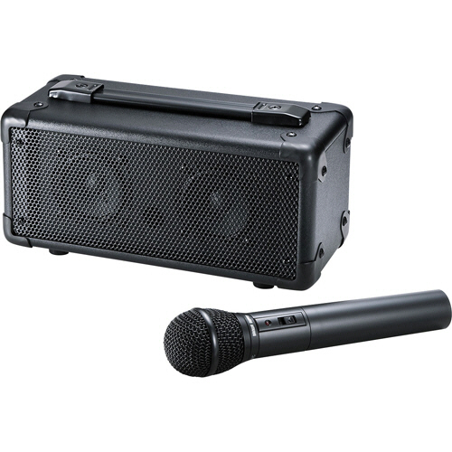 たのめーる】サンワサプライ ワイヤレスマイク付き拡声器スピーカー MM
