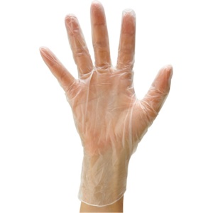 川西工業　ビニール極薄手袋　粉付　ＳＳ　＃２０２７　１箱（１００枚）2