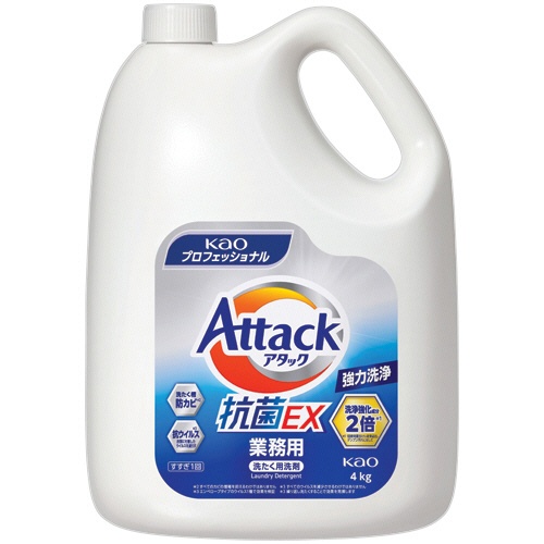 花王　アタック抗菌ＥＸ　つめかえ用　業務用　４ｋｇ　１本1