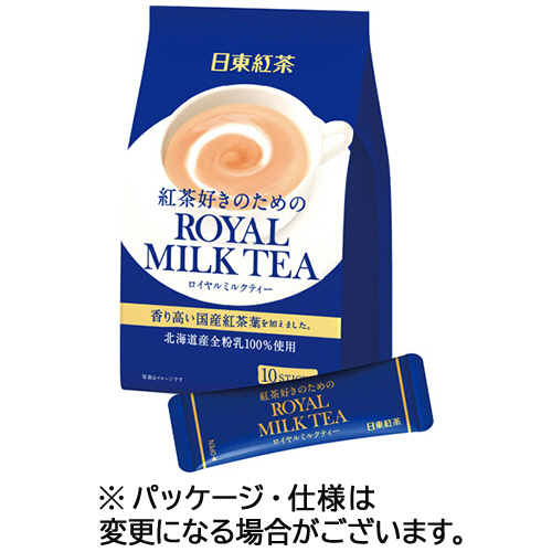 【クリックでお店のこの商品のページへ】日東紅茶 ロイヤルミルクティー スティック 14g 1パック(10本) ロイヤルミルクテイ- 10フクロイリ