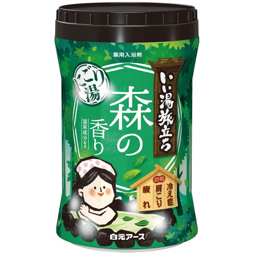 白元アース　いい湯旅立ちボトル　にごり湯　森の香り　６００ｇ　１本1