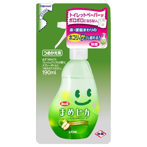 ライオン　ルックプラス　まめピカ　トイレのふき取りクリーナー　つめかえ用　１９０ｍＬ　１個1