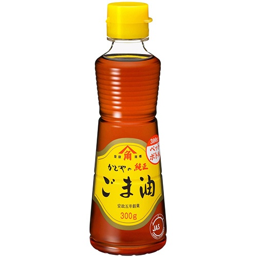かどや製油　金印純正ごま油　３００ｇ　ペットボトル　１本1