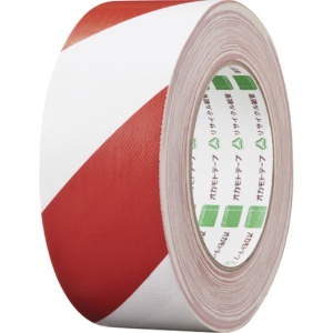 オカモト　布テープ　トラ　５０ｍｍ×２５ｍ　赤／白　Ｎｏ.１１１　１巻1