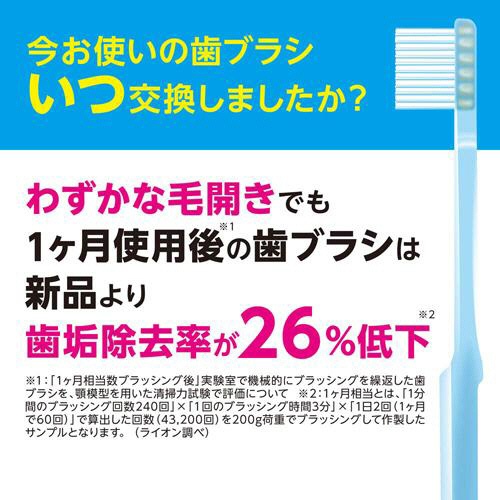 ライオン　デントヘルス　やさしくケア　ハブラシ　やわらかめ　１本4