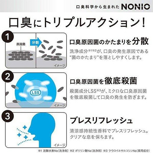ライオン　ＮＯＮＩＯ　ハミガキ　クリアハーブミント　３０ｇ　１本3