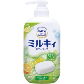 牛乳石鹸共進社　ミルキィボディソープ　シトラスソープの香り　本体　５５０ｍｌ　１本