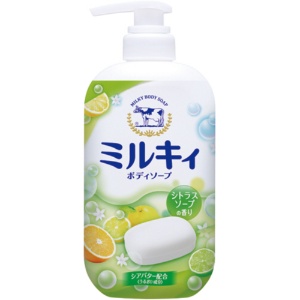 牛乳石鹸共進社　ミルキィボディソープ　シトラスソープの香り　本体　５５０ｍｌ　１本1