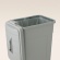リス　ＷＯＲＫ＆ＷＯＲＫ　バイオペール　角型　４５Ｄ　４７Ｌ　フタ　グレー　ＤＳ－９８６－７７１－０　１個3