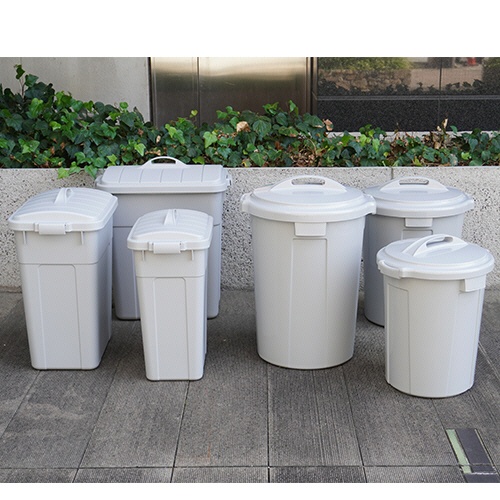 リス　ＷＯＲＫ＆ＷＯＲＫ　バイオペール　丸型　４５Ｌ　フタ　グレー　ＤＳ－９８６－７７７－０　１個3