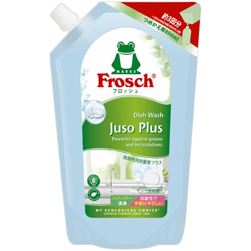 旭化成ホームプロダクツ　フロッシュ　食器用洗剤　重曹プラス　詰替用　８００ｍＬ　１本1