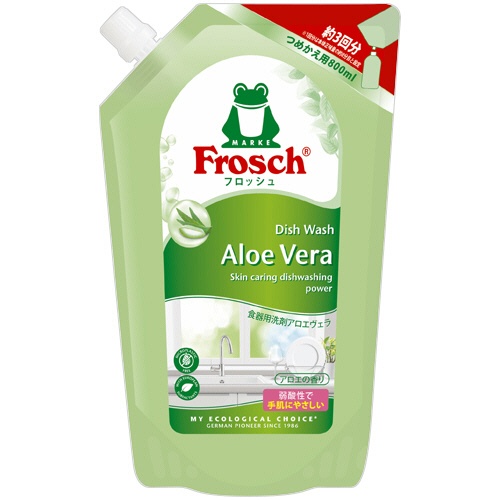 旭化成ホームプロダクツ　フロッシュ　食器用洗剤　アロエヴェラ　詰替用　８００ｍＬ　１本1