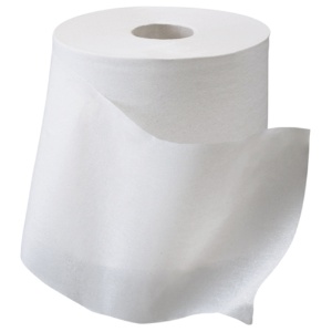 ＴＡＮＯＳＥＥ　トイレットペーパー　パック包装　シングル　芯なし　１３０ｍ　ホワイト　１ケース（２４ロール：６ロール×４パック）3