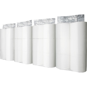 ＴＡＮＯＳＥＥ　トイレットペーパー　パック包装　シングル　芯なし　１７０ｍ　ホワイト　１ケース（２４ロール：６ロール×４パック）1