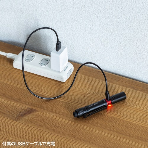 サンワサプライ　ペン型ライト（ショートタイプ・ＵＳＢ充電）　ＬＥＤ－ＰＥＮ２ＢＫ　１個7