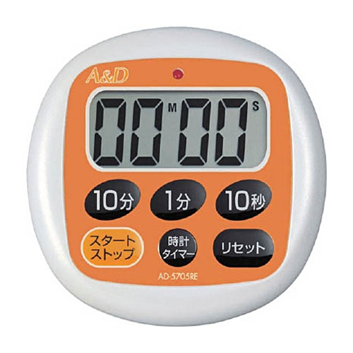 Ａ＆Ｄ　防滴デジタルタイマー　オレンジ　ＡＤ－５７０５ＲＥ　１個1