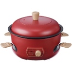 レコルト　パーティークッカー　レッド　ＲＲＦ－３（Ｒ）　１台