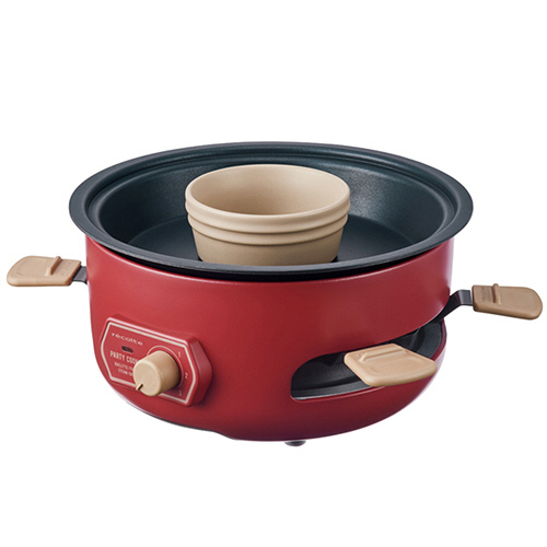 たのめーる】レコルト パーティークッカー レッド RRF-3(R) 1台